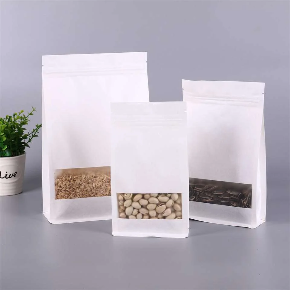 Square Bottom Bag - auto-lock flat bottom paper bag