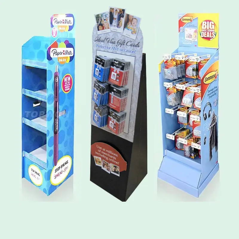 Tiered Display Stand - grey chipboard gift box