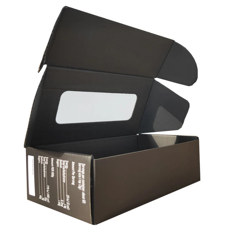 Mailer Box with Window - corrugated shipping box with transparent window